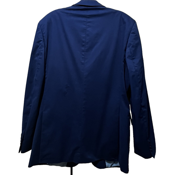 Samuel Windsor Mens Sport Business  Jacket Blazer 40L Navy Blue Cotton READ - Picture 5 of 13
